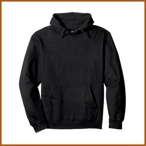 Pullover Hoodie with Beer Brand Logo, Classic Fit, Cotton Blend